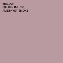 #BA9AA1 - Amethyst Smoke Color Image